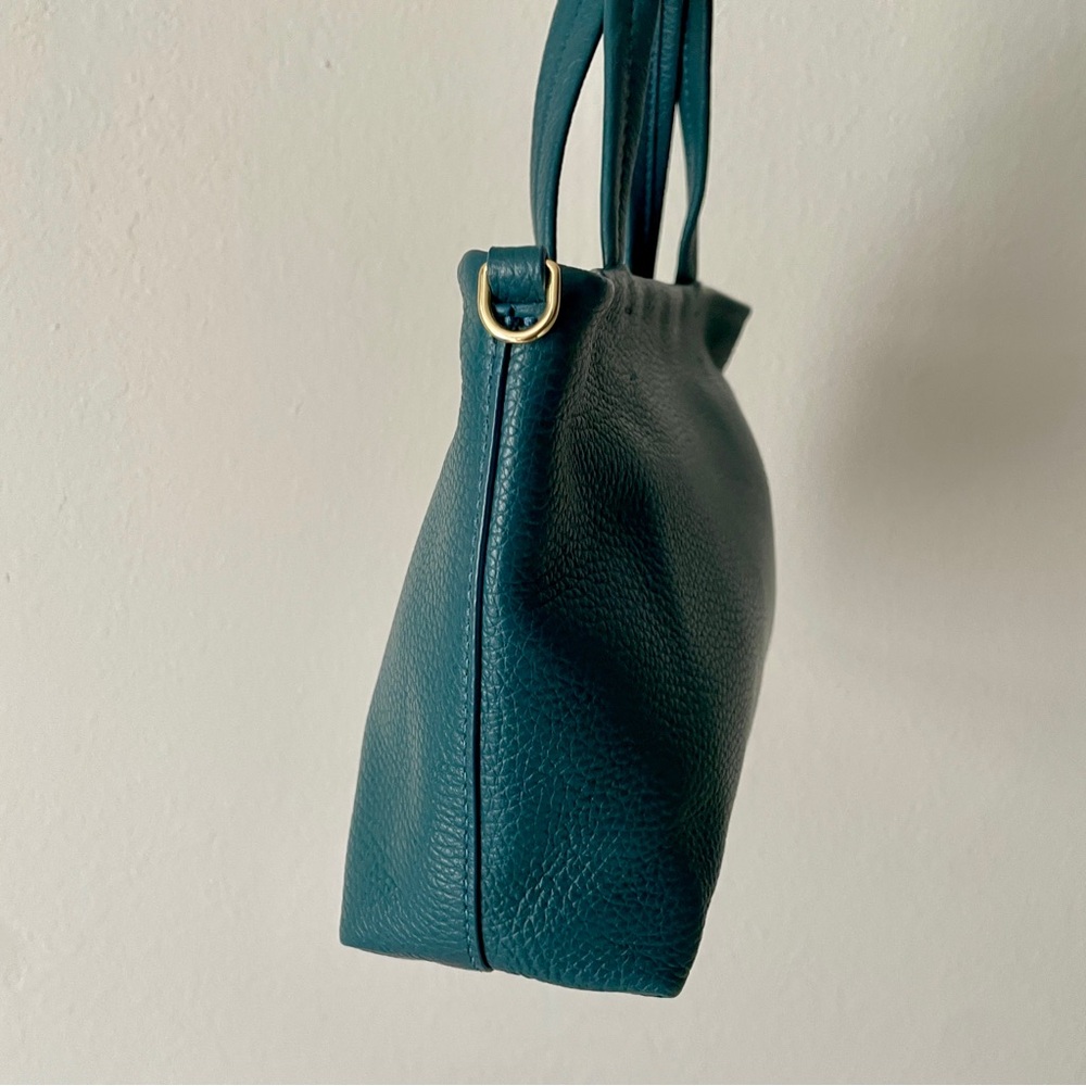 Cuyana Mini Easy Zipper Tote in Deep Ocean/Jade - Picture 3 of 10
